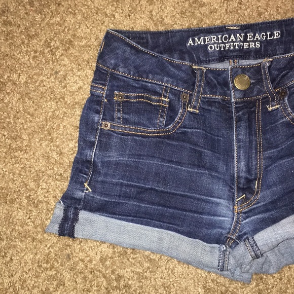 American Eagle High Waisted Denim Shorts - Picture 4 of 5
